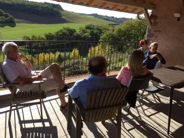 la terrasse couverte Gîte le Sureau du Brugas