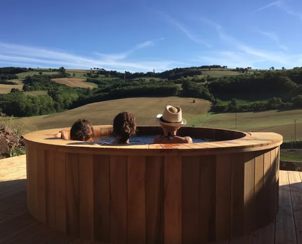 le bain nordique Gite Le Sureau du Brugas