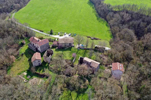 vue aérienne du hameau