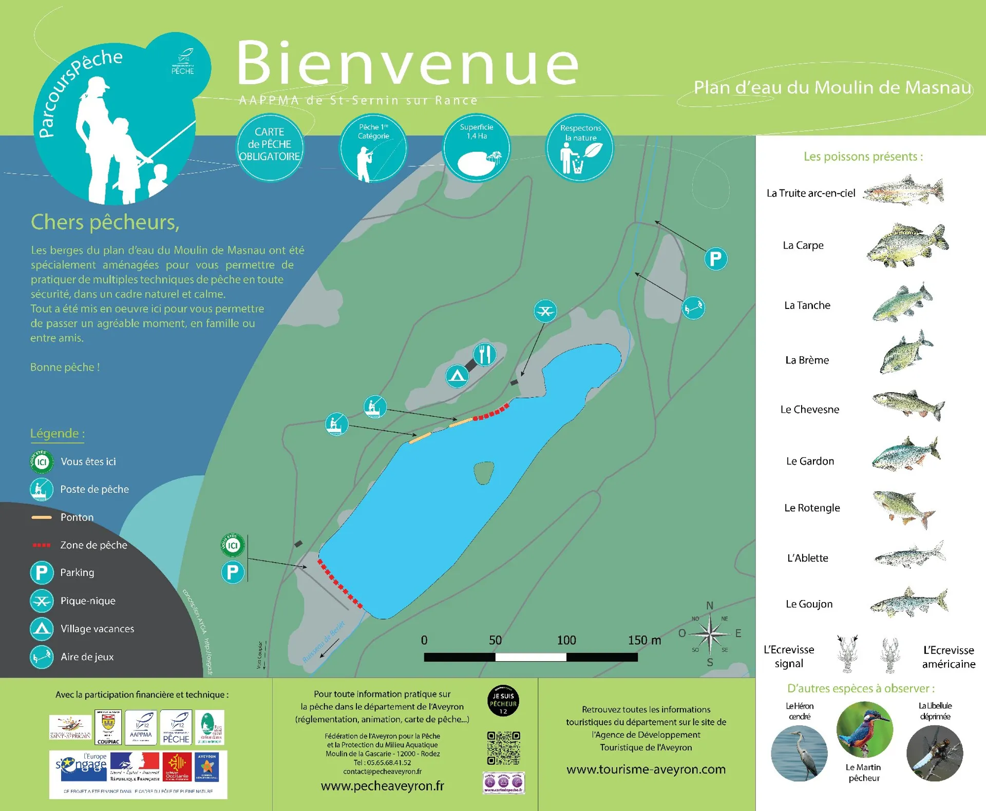 Pêche au plan d'eau de Masnau