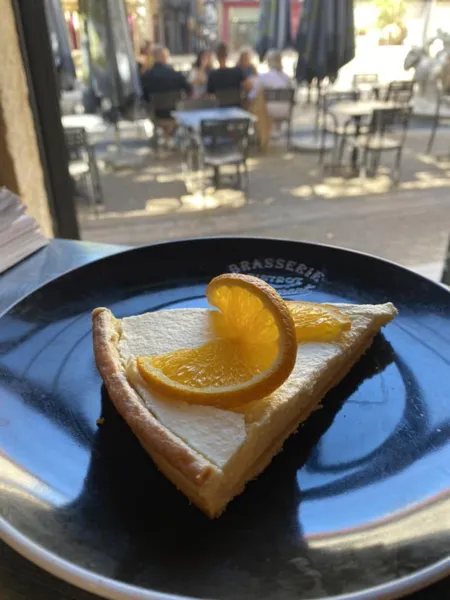 Tarte à l'orange "maison" chez BHV Brasserie de l'Hôtel de Ville St-Affrique