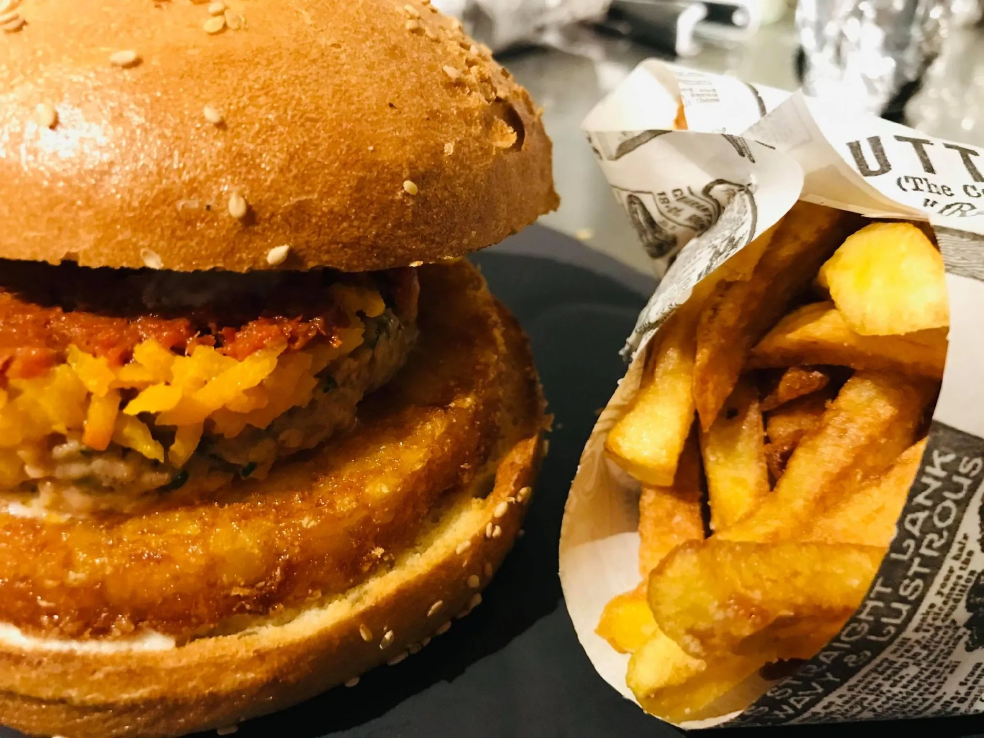 Burger et frites maison