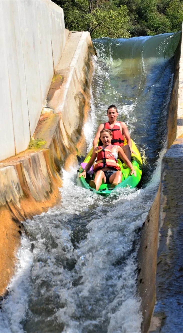 Descente du barrage de Brousse le château