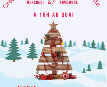 Atelier Parents/Enfants : création de sapins de Noël en palette