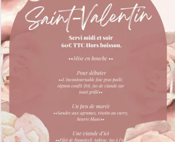 Menu Saint-Valentin