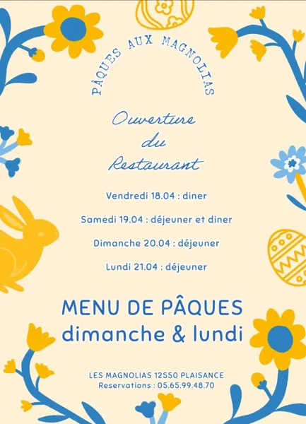 Menu de Pâques